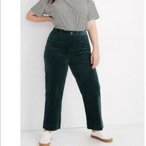 Madewell Slim Emmett Wide Leg Corduroy Pants